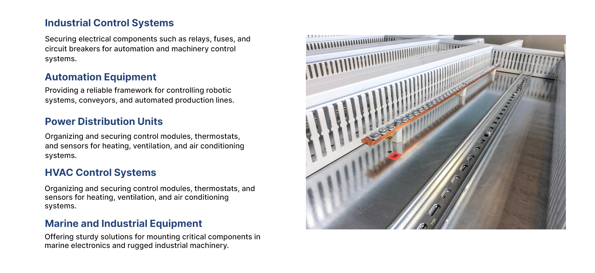 DIN Rail Assemblies Applications